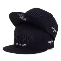 Topi Snapback Hip Hop Hight Quality Topi Out Law Bordir Pria Dan Wanita Dewasa Keren Kekinian