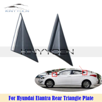 For Hyundai Elantra Langdong Front Rear Window Glass Triangle Plate Garnish Cover Panel Side Mirror Trim Exterior