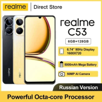 Realme C53 NFC Smartphone 6.74 inchs HD 90Hz Display Octa-core 33W SUPERVOOC Charge 5000mAh 50MP AI Camera Android Mobile Phones