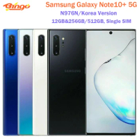 Samsung Galaxy Note10+ Note10 Plus 5G N976N 256G/512GB ROM Korea Version Unlocked CellPhone 6.8" Octa Core 12GB RAM Exynos 9825