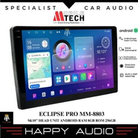 Head Unit Android 9&10 inch Mobile Tech M-Tech ECLIPSE PRO MM-8803 RAM 8GB ROM 256GB Android Auto & 