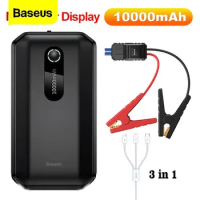 Baseus 10000mAh Car Starting Power Bank Portable Battery Charger Car Emergency Booster Starting Device with Car Charging