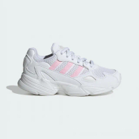 【adidas 愛迪達】運動鞋 童鞋 中童 大童 FALCON EL C 白粉 IF8579