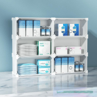 收納櫃/置物架/收納架/儲物架  藥柜家用小型桌面家庭多層簡易大容量儲藥柜藥箱藥物盒藥品收納柜