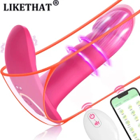 Bluetooth APP Wearable Panty Vibrator Remote Control Vibrating Panties Clitoris Stimulator Dildo Vibrator Sex Toys for Women