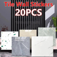 20pcs Wallpaper dinding VINYL Marble 30 x 60 cm Lantai Vinyl Marbel Granit Stiker Cabinet Marbel/ Wa