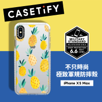 Casetify iPhone XS Max 耐衝擊保護殼-鳳梨派對
