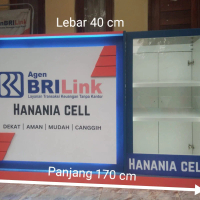 Meja Kasir Etalase BRILINK BerLogo Nama Bisa Request. Pemesanan Jabodetabek Free Ongkir Bisa COD