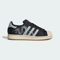 【adidas 愛迪達】休閒鞋 男鞋 運動鞋 三葉草 SUPERSTAR II 黑灰 JI0100(8910)