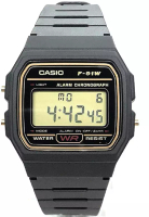 Casio Jam Tangan Digital F-91W-9Q Hitam Kuning