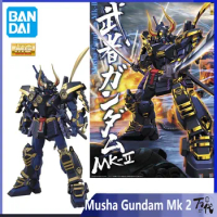 Original Bandai Gundam MG 1/100 Musha Gundam Mk 2 Model Action Figures Assembled Robot Toys Collectible Gifts for Children