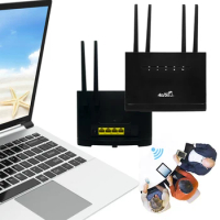 4G CPE Router 4G WIFI Router 300Mbps with SIM Card Slot Wireless Internet Router RJ45 WAN LAN 4 Antenna Hotspot for Home/Office