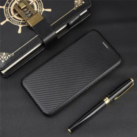 Luxury Carbon Fiber PC PU Leather Built-In Magnetic Flip Case For Huawei Y6P Y7P Y8P Y5P 2020 Y9S Y9 Prime 2019 Cover
