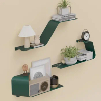 wall shelf Floating Shelves,Set of 3 Wall Mounted Metal Shelves for Wall Storage Book Shelf Display Shelves