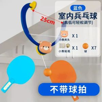 兒童玩具男孩懸掛式乒乓球訓練器男童女童女孩寶寶生日禮物3-6歲藍色 懸掛乒乓球【含7粒球+貼紙】