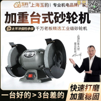 【全球優品滙】臺式砂輪機立式沙輪磨刀石家用小型電動磨刀機環保除塵重型工業級