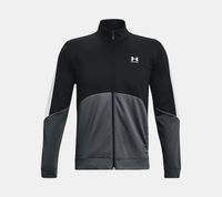 Under Armour UA 運動外套 TRICOT 外套 針織 運動 休閒 1373791-001 黑灰色
