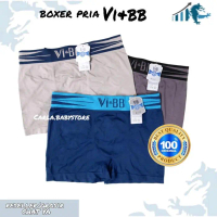 paket [12pcs] CD boxer pria VI&BB M-XXL bahan POLIAMIDA ELASTANO / BOXER VIBB SEAMLES / boxer Cowok 
