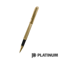 PLATINUM白金 鋼珠筆 |  日系 雕花鍍金 WKG-1200