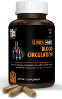 Clinical Daily Blood Circulation Supplements. Butchers Broom, Horse Chestnut, Hawn, , Arginine, Dios