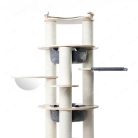 Cat Climbing Frame Cat Nest Cat Tree Integrated Large Multi-Layer Solid Wood Boards Cat Climber Wooden Four Seasons