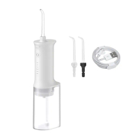 【深層潔齒】高效高壓USB充電脈衝沖牙機-2噴頭(IPX8級防水 洗牙機 噴牙機 牙線機 沖齒機 潔牙器 便攜)