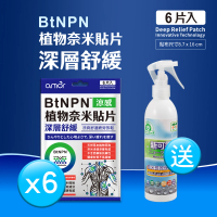 【麗臺amor】BtNPN植物奈米貼片x6包共36片(麗台貼布/涼感貼片/深層舒緩)