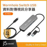 Wormhole Switch USB資料對傳視訊分享器 共享螢幕檔案鍵盤滑鼠以及剪貼簿JCH462