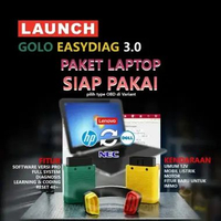 READY STOCK Scanner Launch Easydiag 3 & Golo 3 paket dgn Laptop hitam