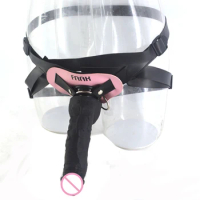 FAAK strapon dildo suction huge realistic dildo silicone leather belt sex products harness penis wearing on pants lesbian toys