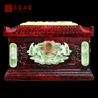 純天然大理石整石雕刻骨灰盒玉石中國紅漢白玉石玉片仙鶴壽盒棺材