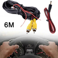 6m RCA Video Cable Car Reversing RearView Parking Camera Video Cable Car DVD All-in- Display Camera Display Input Interface