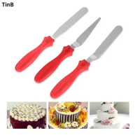 3pc/set Stainless Steel Butter Cake Cream Knife Spatula for Cake Smoother Icing Frosting Spreader Fondant Pastry Cake Decorating