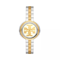 TORY BURCH Miller 37mm Stainless Steel Watch Silver/Gold/Ivory