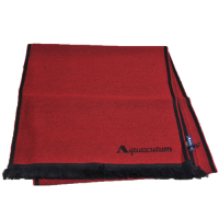 Aquascutum 義大利製經典品牌字母LOGO素雅雙面配色披肩/圍巾(紅/黑)