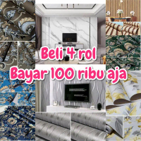 kayu rumah untuk Paket Hemat Beli 4 Bayar 100rb Wallpaper dinding 3D kamar Tidur Ruang Tamu Stiker D