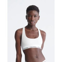 [READY STOCK] Calvin Klein Modern Cotton Unlined Bralette - White XL
