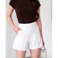 [ Marveile ] Maxy Cullote / Cullote Wanita (SLIM CUT & HIGHWAIST) M White
