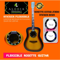 Sticker Pelindung Gitar Rosette Jumbo Fleksible Mudah Dipasang