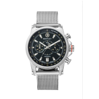 BENTLEY賓利 RACING系列 競速美學計時手錶-黑/米蘭帶/43mm