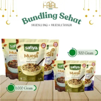 Safiya Muesli Safiya 1 Kg & 500 Gr ALL VARIAN Bundling Sehat Muesli Original,Muesli Choco,Muesli Ber