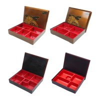 Heat Retention Lunch Container 5/6 Zone Meal Organizers Plastic Durable Construction Nonslip Handle 