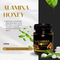 Alamina Honey Madu alami Murni Pahit Hitam Legit dari Bunga Pilihan Manfaat Diabetes & Menetralkan G