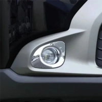 WELKINRY For Toyota Corolla Cross XG10 2021-2024 ABS Chrome Car Head Front Bumper Fog Lamp Light Trim For Japanese Model