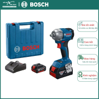Máy siết bu lông dùng pin 18V Bosch GDS 18V-350 (Momen xoán 560 Nm) Kết Nối Tiêu Dùng