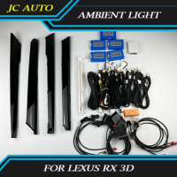 Car ambient light fit for Lexus RX 3D model ambient light dashboard trim light rear door outline light footwell lamp