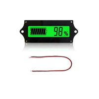 LCD Lithium Battery Acid Lead Lithium Battery Capacity Indicator Digital Voltmeter Tester 12V24V48V72V