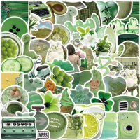 10/30/50PCS Cute Green Plants Stickers Aesthetic Ins Style Cartoon