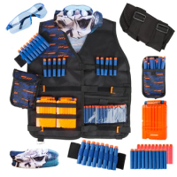 Toy Suit for Nerf Gun Toy Tactical Equipment Gun Shuttle Bullet Magazine Accessories Bullet Clip Compatible Nerf Gun Xmas Gift