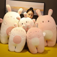 Lovely Giant Animal 65cm 95cm Soft Cartoon Big Sakura Angel Rabbit Bunny Plush Toy Rabbit Stuffed Pillow Girl Christmas Gift